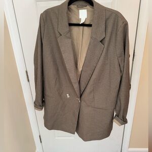 H&M Oversized Tan Blazer
